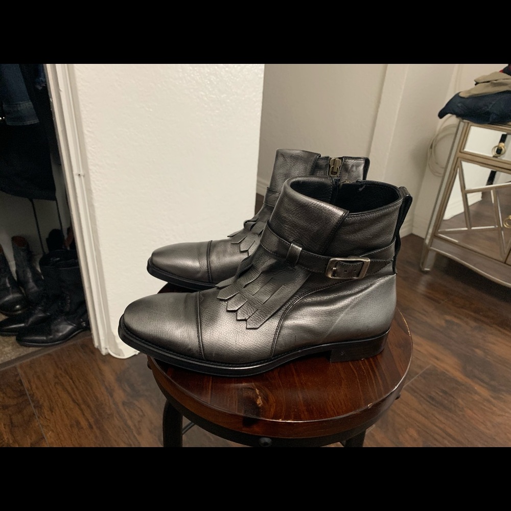John varvatos boots size 10 leather